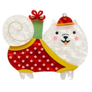 Erstwilder Brooch Santa Paws